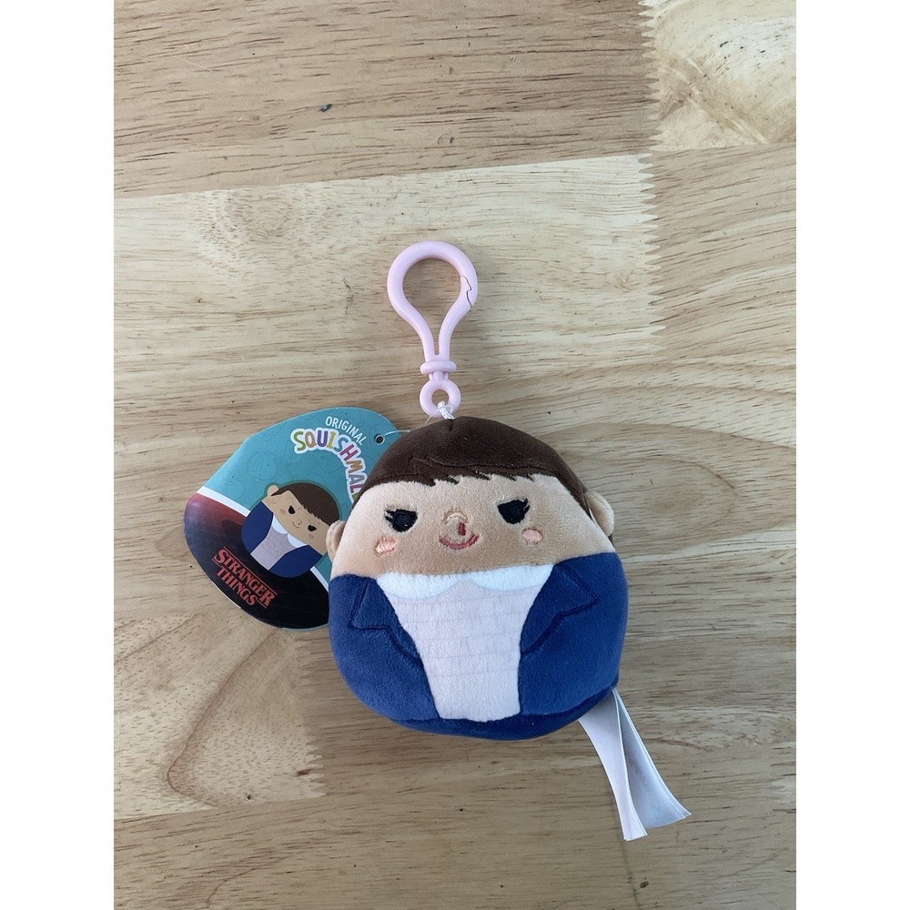 New Original Squishmallows Stranger Things Edition Eleven 4" Clip Plush